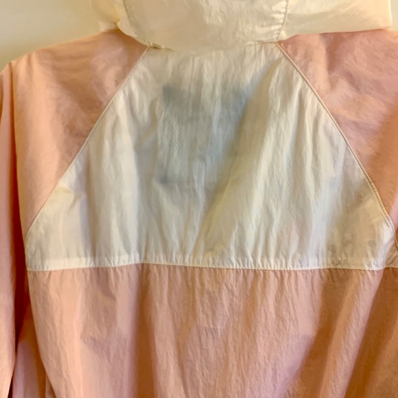 Y2K, Hollister ladies windbreaker, full zip, pink/tan/white hoodie - Picture 5 of 11